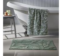 Dreams & Drapes Sandringham Tapis de Bain 100% Coton 50 x 80 cm en Acier/Sauge