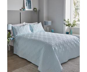 Dreams & Drapes Serene CVADEKHUPO Cavali Pinsonic Couvre-lit Polyester Bleu Canard 200 x 230 cm