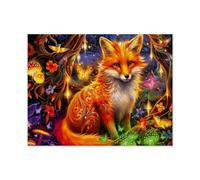 DreamScapes : Le Renard des Contes de fées，Puzzles 1000 Pièces pour Adultes Enfants, Puzzles en Bois, Jeux Éducatifs, Défi Cérébral Puzzles en Bois pour Adolescents（75x50cm）-D21