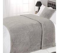 Dreamscene Luxe Elizabeth Parure de lit avec Housse de Couette, Coton Polyester, Rose, Double