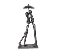 Dreamseden Sculpture en Fer pour Couple affectueux, Statue d'amour passionné, Figurine Romantique en métal, décoration de Maison et de Bureau (Style 1)