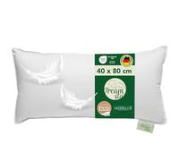 DREAMSTAR Coussin en duvet - 40 x 80 cm - 3 chambres - 40 x 80 cm - En duvet et plumes - Certifié Öko-Tex - Qualité hôtelière - Convient aux personnes allergiques