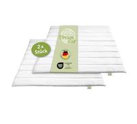 DREAMSTAR Eco - Lot de 2 couettes 4 saisons - Deux couettes boutonnées ensemble pour toutes les saisons - Lavable à 60 °C - Certifié Öko-Tex - 135 x 200 cm, 29020070140