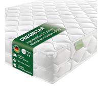 Dreamstar Ergo Flex Duo - Matelas orthopédique en mousse à froid 7 zones - 16 cm de hauteur - Certifié Oeko-Tex - Degrés de fermeté 3 et 4 - 80 x 200 cm