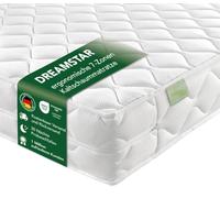 Dreamstar Ergo Flex Duo - Matelas orthopédique en mousse à froid 7 zones - 16 cm de hauteur - Certifié Oeko-Tex - Degrés de fermeté 3 et 4 - 180 x 200 cm