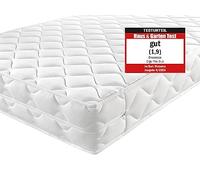DREAMSTAR Ergo Flex Duo Matelas orthopédique en mousse à froid 7 zones Hauteur 16 cm Certifié Öko-Tex Dureté 2 et 3 80 x 200 cm