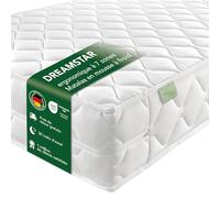 DREAMSTAR Ergo Flex XXL Duo Matelas 7 zones, 180 x 200 cm, H2 et H3, matelas ergonomique en mousse froide, hypoallergénique et antibactérien, housse amovible et lavable, certifié Oeko-Tex®, 22 cm, 180