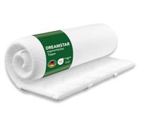 DREAMSTAR Good Night Surmatelas 180 x 200 cm - 6 cm de haut - Certifié Oeko-TEX® et ergonomique pour lit à sommier tapissier, caravane et lit d'appoint - Antidérapant grâce aux bandes de fixation