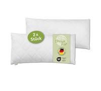 DREAMSTAR Lot de 2 oreillers, 40 x 80 cm, rembourrage de qualité supérieure de 650 g, avec fermeture éclair pour l'ajustement, lavables jusqu'à 60 °C, conviennent aux personnes allergiques 40 x 80 cm