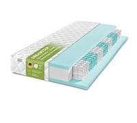 DREAMSTAR Matelas Ergo Flex Duo Matelas à ressorts ensachés 7 zones 17 cm Certifié Oeko-Tex Degré de dureté H2 0-80 kg H3 80-100 kg 160 x 200 cm