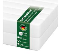 DREAMSTAR Simple Flex Duo Matelas 7 zones 80 x 200 cm - H2 et H3 - Matelas ergonomique en mousse à froid - Hypoallergénique et antibactérien - Housse amovible et lavable - Certifié Oeko-TEX® (21 cm