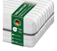DREAMSTAR Vital Silber Matelas en mousse froide XXL 24 cm de haut | Matelas ergonomique 7 zones en mousse froide | Dureté 2 (H2) certifié Öko-Tex | Hypoallergénique et antibactérien | 80 x 200 cm