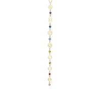 Dreamtimes 7 Chakra Collier pour femmes en acier inoxydable Collier de guérison spirituelle Pendentif pour la méditation Yoga Lover pour Noël (Style 2-L)