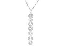 Dreamtimes 7 Chakra Collier pour les femmes en acier inoxydable spirituel de guérison Collier pendentif pour la méditation Yoga Lover pour Noël, M, Acier inoxydable, Pas de gemme