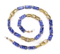 Dreamtimes Acrylique Eyeglass Chain Réglable léger Eyewear Retainer pour les femmes hommes couleur variété Sunglass Chain (Blu-2)