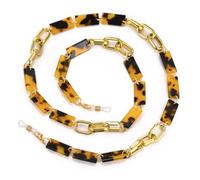Dreamtimes Acrylique Eyeglass Chain Réglable léger Eyewear Retainer pour les femmes hommes couleur variété Sunglass Chain (Ambre-2)