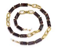 Dreamtimes Acrylique Eyeglass Chain Réglable léger Eyewear Retainer pour les femmes hommes couleur variété Sunglass Chain (Noir)