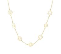 Dreamtimes Collier 7 chakras pour femme en acier inoxydable avec pendentif de guérison spirituelle pour la méditation et le yoga pour Noël, Medium, Acier inoxydable, Pas de gemme