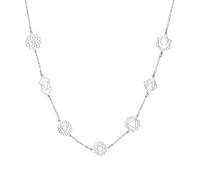 Dreamtimes Collier 7 chakras pour femme en acier inoxydable avec pendentif de guérison spirituelle pour la méditation et le yoga pour Noël, Medium, Acier inoxydable, Pas de gemme