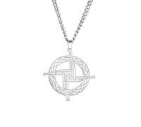 Dreamtimes Collier avec pendentif croix de Sainte Brigide - Talisman irlandais - Collier avec pendentif en forme de croix celtique - Pour homme et femme - Protection catholique - Amulette religieuse