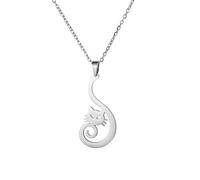 Dreamtimes Collier Pendentif Chat Mignon pour Femmes Amoureux des Animaux - Chaton Cartoon - Party Jewelry Gifts (Argent)