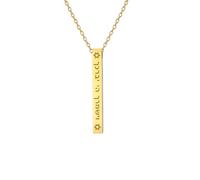 Dreamtimes Colliers juifs pour femmes Étoile de David Colliers Hexagramme Collier Pendentif Bible Hébreu Israël Colliers Versi Bracelet Écriture Bijoux Chrétiens et Hébreux (or)