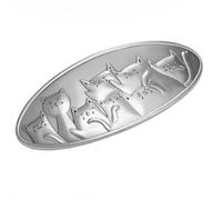 Dreamtimes Pince à cheveux en forme de chat mignon - Pinces à cheveux en forme de chat mignon - Accessoires pour cheveux vintage - Grandes barrettes en métal faites à la main - Pince à cheveux