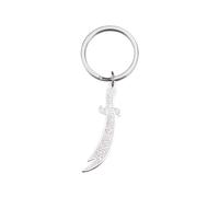 Dreamtimes Zulfiqar porte-clés pour hommes femmes Islam musulman HZ Zulfiqar épée d’imam Ali porte-clés bijoux musulmans islamiques (argent)