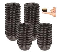 Dreamtop 900 Caissettes Cupcake, Mini Caissette Muffins Papier, Boulangerie Caissette Cupcake, Imperméable à l'huile Papier Cupcake pour Cupcakes Chocolat Bonbons Muffins, Marron