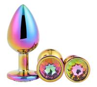 Dreamtoys Gleaming Love - set de plugs anaux sertis de pierres précieuses (multicolore)