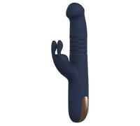 Dreamtoys Goddess Collection - vibromasseur à va-et-vient (bleu foncé)
