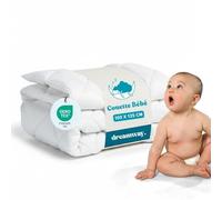 DREAMWAY Couette Bébé 300gr/m2 - Enfant - 100x135 cm pour Lit Bebé 70x140 cm - Anti Acariens - 100% Microfibre Douce - Certifié Oeko-TEX - Couverture bébé pour Toutes Saisons