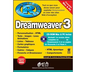 Dreamweaver 3 - Joseph W. Lowery - Osman Eyrolles Multimedia - broché - Livre