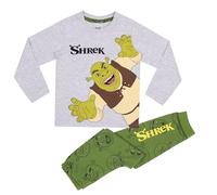 DreamWorks Animation SKG Shrek - 100% Coton Ensemble de Pyjama à Manches Longues, Shrek, 12-18 Mois: 86cm, Vert