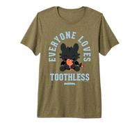 DreamWorks Dragons Everyone Loves Toothless T-Shirt Haut de Gamme