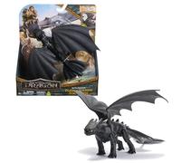 Dreamworks Dragons - Figurine Dragon Krokmou Sonore 25 Cm - Figurine Articulée Interactive Krokmou - Effets Sonores - Cadeau Enfant - Jouet Enfant 4 Ans Et + Inspiré Du Film How To Train Your Dragon