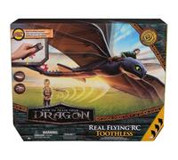 DreamWorks Dragons - Figurine Volante Krokmou 76 Cm - Figurine Radiocommandée - Ailes Qui Battent Et Queue Réglable - Cadeau Enfant - Jouet Enfant 4 Ans Et + Inspiré Du Film How To Train Your Dragon