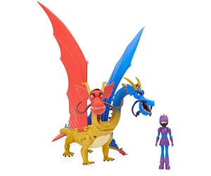 DreamWorks Dragons, Grande Figurine WU et Wei et Jun The Nine Realms Jouet pour Enfant