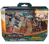 Dreamworks Dragons - How to Train Your Dragon - Coffret Mini Figurines Chasseur De Dragons - Figurines À Capturer avec Catapulte Et Lance-Filet Harold - Jouet Enfant 4 Ans Et +
