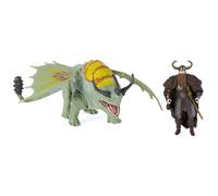 DreamWorks Dragons, How to Train Your Dragon, Rumblehorn & Stoick, figurines duo de Vikings, jouets pour enfants garçons de 4 ans et plus