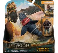 Dreamworks Dragons How To Train Your Gronckle Et Fishlegs Action Figurines