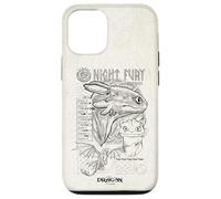 DreamWorks Dragons Night Fury Sketch Toothless Coque pour iPhone 12/12 Pro