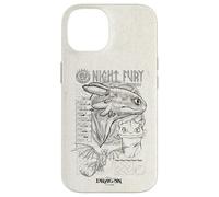 DreamWorks Dragons Night Fury Sketch Toothless Coque pour iPhone 14