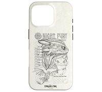 DreamWorks Dragons Night Fury Sketch Toothless Coque pour iPhone 16 Pro