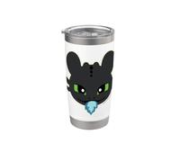 DreamWorks Dragons Toothless Blue Flame Gobelet isotherme en acier inoxydable double paroi