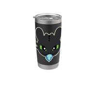 DreamWorks Dragons Toothless Blue Flame Gobelet isotherme en acier inoxydable double paroi