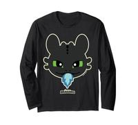DreamWorks Dragons Toothless Blue Flame Manche Longue
