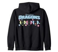 DreamWorks Dragons Toothless Cute Trio Sweat à Capuche