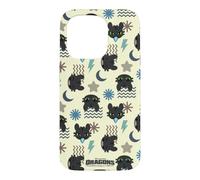 DreamWorks Dragons Toothless Lightning All Over Print Coque pour iPhone 15 Pro