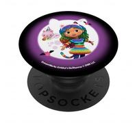 DreamWorks Gabby’s Dollhouse Gabby and Kitty Fairy Full Moon PopSockets PopGrip Adhésif